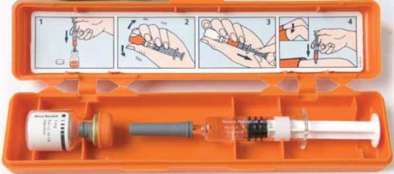 Estuche de glucagon
