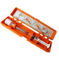 Estuche de glucagon, al abrir
